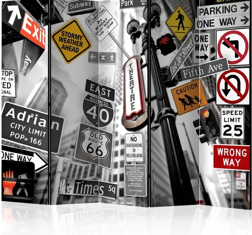 Paravento - New York Signs II [Room Dividers] - 225x172