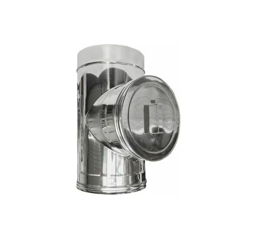 Elemento ispezione canna fumaria isolata INOX DN 180/220