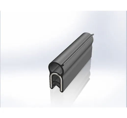 Guarnizione di protezione  in EPDM, col. nero, 10m x 22 mm x 10mm (Bobina da 10 m)
