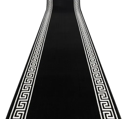 PASSATOIA BCF MORAD Grek greco nero 90 cm black 90x290 cm