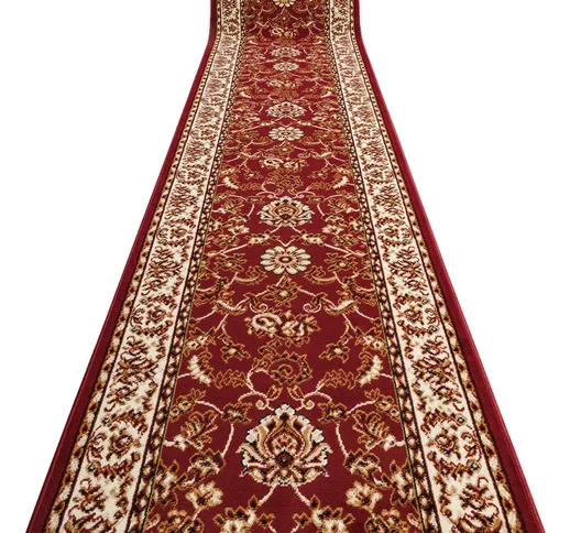 Passatoia bcf morad Klasyk classico chiaretto 90 cm red 90x210 cm