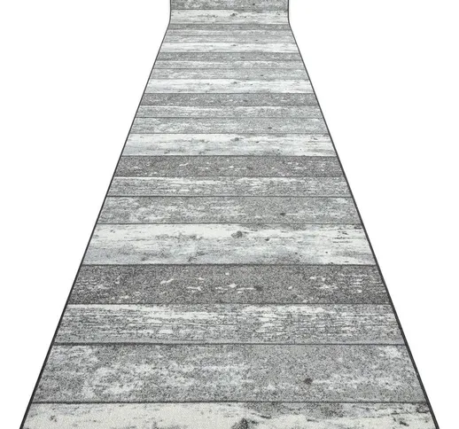 PASSATOIA gommata 90 cm Legna, tavola grigio Toni grigio e argento 90x1300 cm