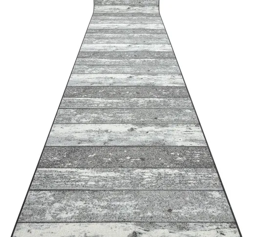 PASSATOIA gommata 90 cm Legna, tavola grigio Toni grigio e argento 90x780 cm