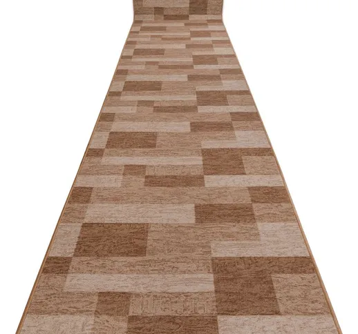 Passatoia gommata icona beige 80cm beige 80x850 cm