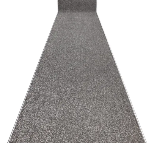 Passatoia KARMEL pianura, un colore grigio 140 cm Toni grigio e argento 140x190 cm