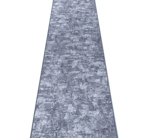 Passatoia solid grigio 90 calcestruzzo gray 50x370 cm