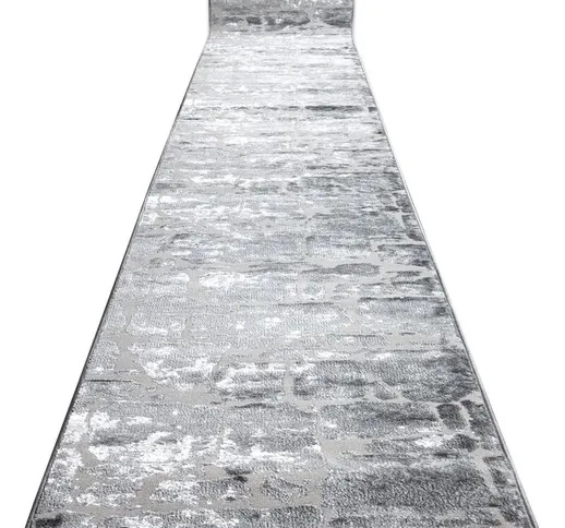 Rugsx - Passatoia Structural MEFE 6184 due livelli di pile grigio scuro 150 cm Toni grigio...