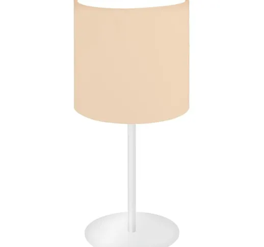 Lampada da tavolo pasteri P-bianco pastello albicocca Ø18cm h: 40cm
