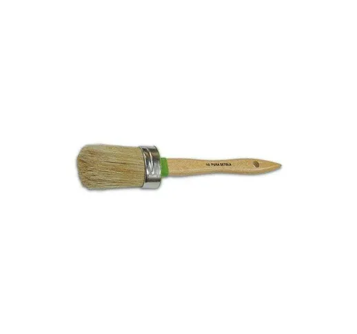 Pennello ovalino manico in legno - setola bionda - RED 81 - Misure: Mis. 16 - 70 cm