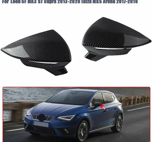 Tancyco - Per Seat Leon 5f Mk3 St Cupra 2013-2020 Copri specchietto retrovisore laterale