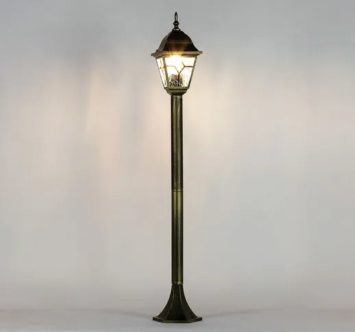 Licht-erlebnisse - Lampada da terra per esterno salzburg in stile Tiffany altezza 1 m lamp...