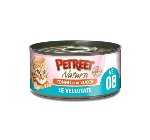 Petreet - Natura Le Vellutate per Gatto da 70 gr A76 - Tonno e Zucca