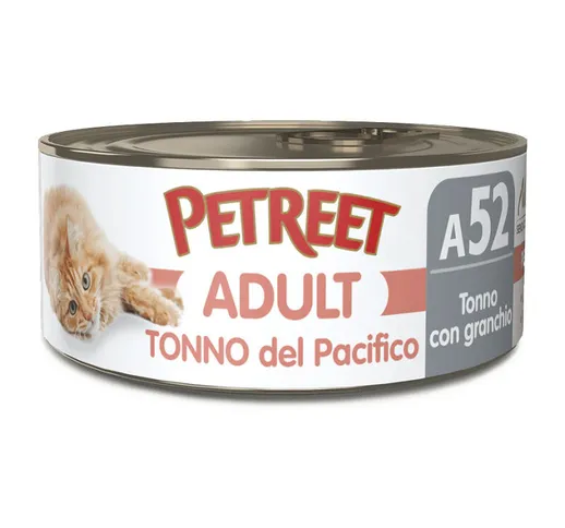 Natura Tonno del Pacifico per Gatto da 70 gr | Tonno e Granchio - Petreet