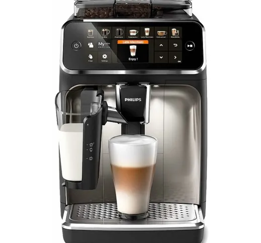 5400 Series Macchina da Caffè Automatica - Montalatte LatteGo, 12 Bevande, Display Intuiti...