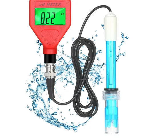 pHmetro 0-14 pH Intervallo di misurazione Tester della qualita dell'acqua Penna LCD da 1,5...