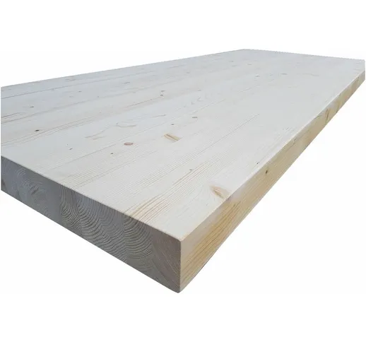 Piano tavolo in legno lamellare abete austriaco spessore cm 8 x varie misure dimensione di...