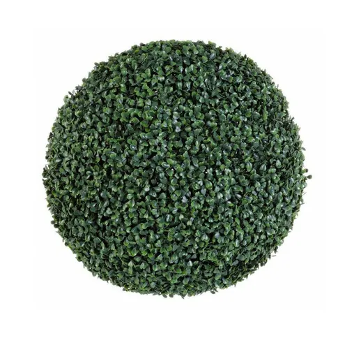 Pianta Artificiale Bosso Sintetico Verde D48 con Vaso Verde