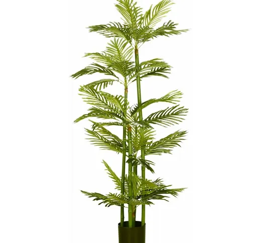 Giordanoshop - Pianta Artificiale Palma H140 cm con Vaso Verde