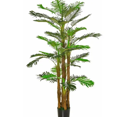 Giordanoshop - Pianta Artificiale Palma H185 cm con Vaso Verde