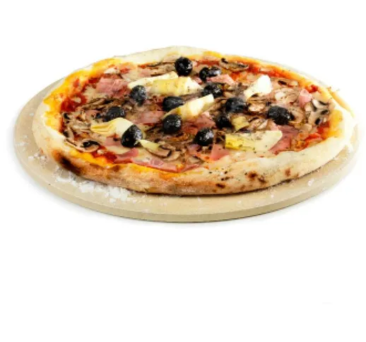 Pietra Naturale per Pizza, Pietra per Pizza in Argilla refrattaria, Pietra per Pizza al Ba...