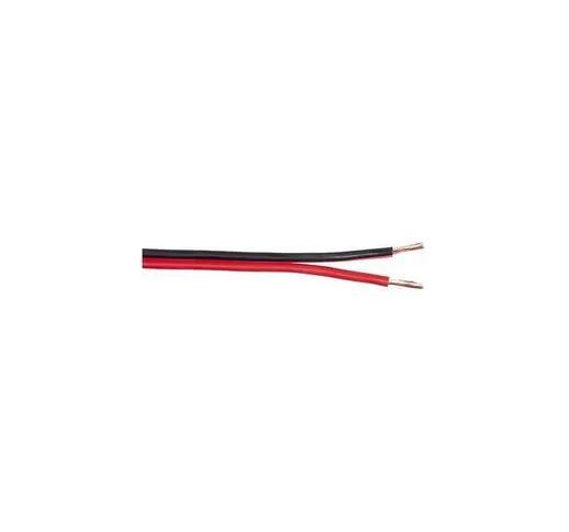 Piattina rosso nera 2x2 2mmq cavo filo elettrico altoparlanti stereo casse metri: 10