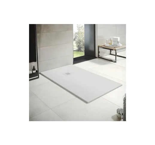 Piatto doccia in resina - Larghezza 90 - Bianco Ral-9003 - 90x200 cm