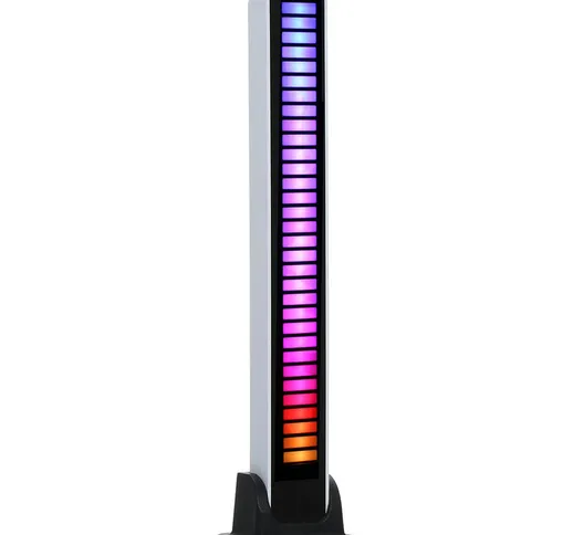 Pickup Rhythm Light Indicatore del livello musicale a 32 bit USB RGB Controllo del suono c...