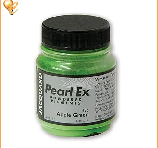 Cardigliano - Pigmenti in polvere pearl ex - 635 Apple Green - Jacquard color Pigmenti gra...