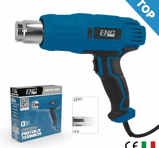 Pistola termica ad aria calda termosoffiatore 230V 600°C UM 90 PA15 - Echoeng