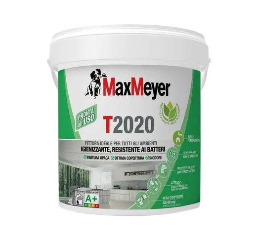 Pittura Igienizzante Traspirante T2020 Bianca Lt 14