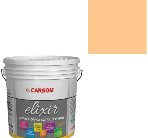 Pittura lavabile extra coprente Idropittura Murale Interni Esterni Carson Elixir Colore S...