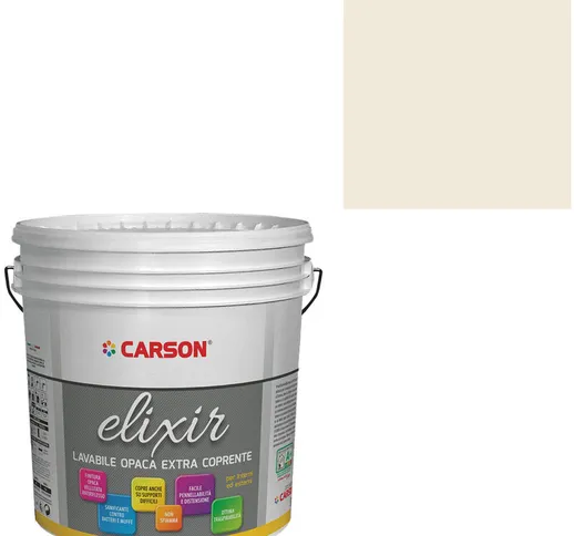 Pittura lavabile extra coprente Idropittura Murale Interni Esterni Carson Elixir Colore s...