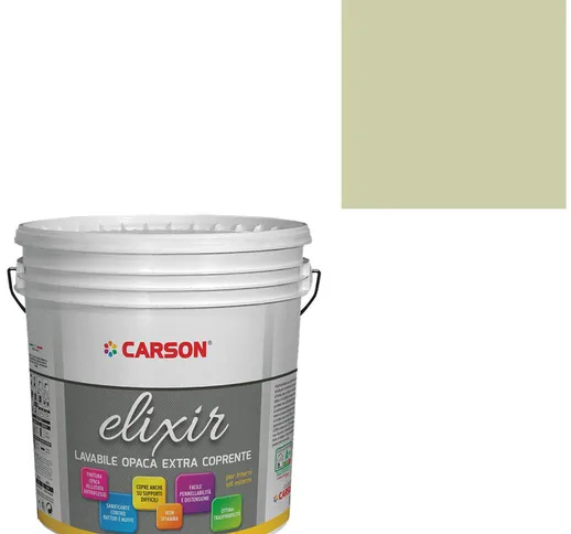 Pittura lavabile extra coprente Idropittura Murale Interni Esterni Carson Elixir Colore s...
