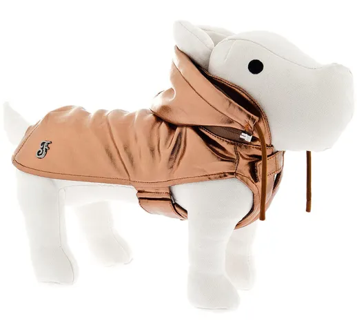 Piumino impermeabile modello Frozen con sottopancia regolabile per cani: 70 cm - rame
