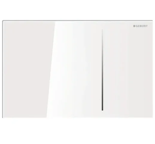 Placca di Comando Geberit Sigma 70 a Doppio Tasto Vetro Bianco | 115.625.SI.1