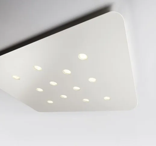 Cattaneo Illuminazione - Plafoniera moderna fuorisquadra 764 64pa 54w led lampada soffitto...