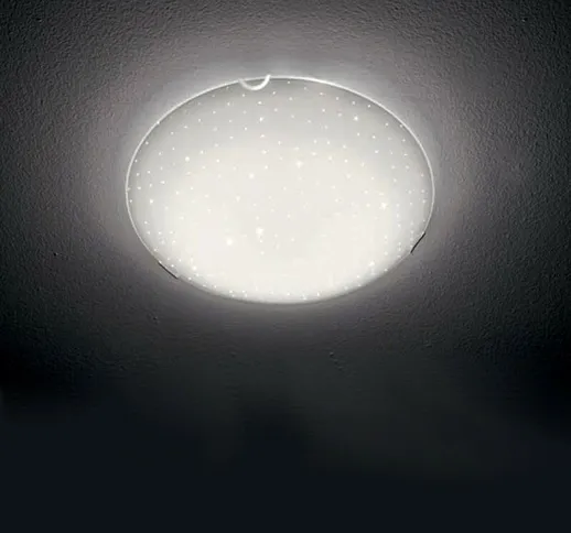 Illuminando - Plafoniera aster 30 pl 16w led 1440lm 3000°k lampada soffitto vetro serigraf...