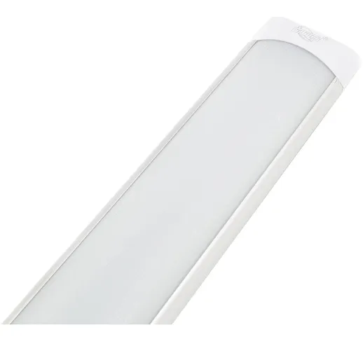 Plafoniera led slim barra applique 120cm 40W luce fredda 220V silver lampada