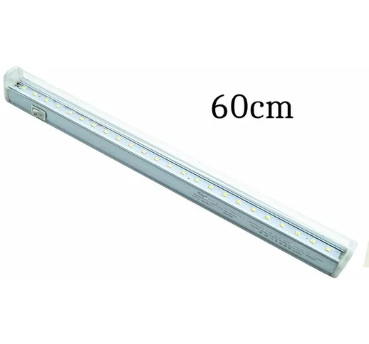 Plafoniera led sottopensile 60cm luce fredda 14w bianco neon barra led T5