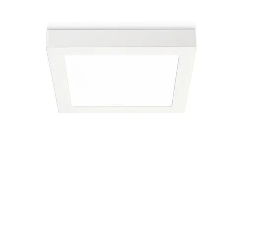 Plafoniera quadrata gea led sham q gfa764 12w led 220v termoplastica lampada soffitto mode...