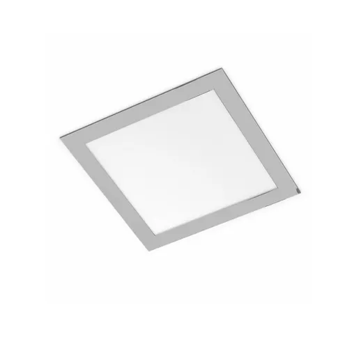 Plafoniera SLENDER SQ 22 da incasso nero cromato 230V LED 18W 3000K