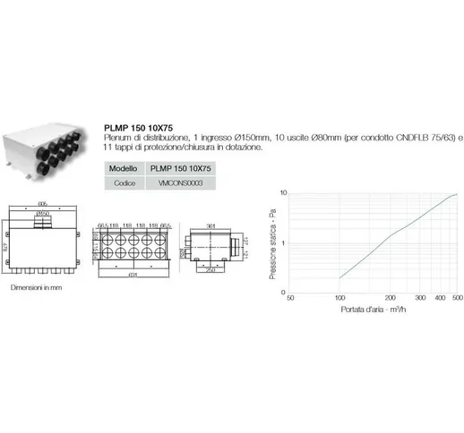 Plmp 150 10X75 - plenum iso DN150mm 000003