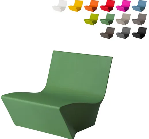 Poltrona design moderno Stile origami casa bar locali Kami Ichi | Colore: Verde Anice - Sl...