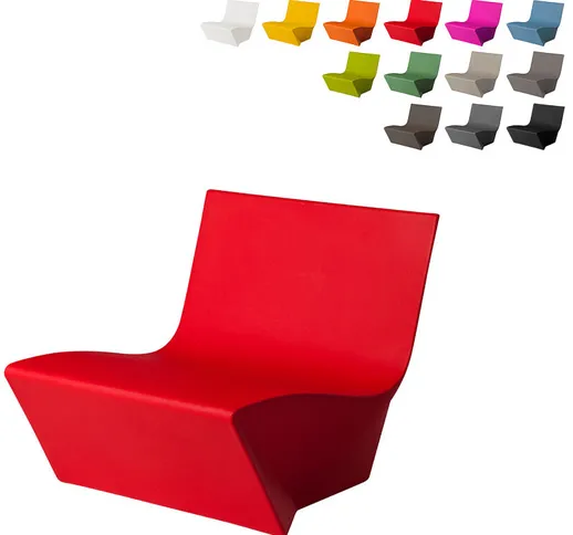 Poltrona design moderno Stile origami casa bar locali Kami Ichi | Colore: Rosso - Slide