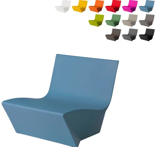 Poltrona design moderno Stile origami casa bar locali Kami Ichi | Colore: Blu - Slide