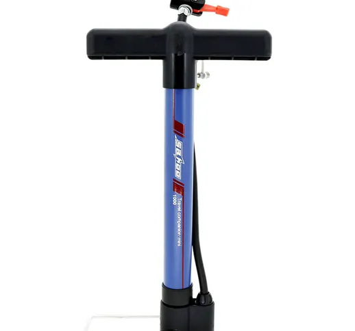 Pompa da pavimento portatile per bicicletta 130PSI Pompa pneumatica per bici Valvole Prest...
