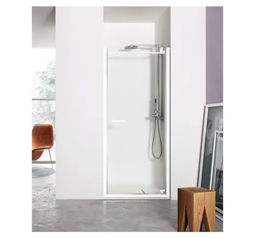 Porta doccia battente 90 cm trasparente serie solodocciaevo sapb090 - Megius