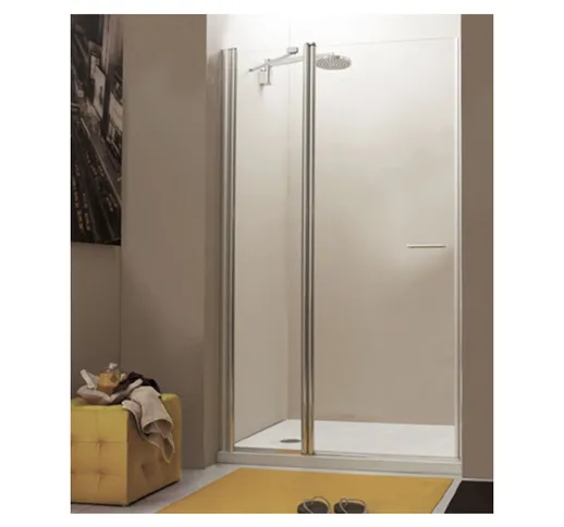 Porta doccia battente 90 cm trasparente serie web 1.1 b1f - Megius