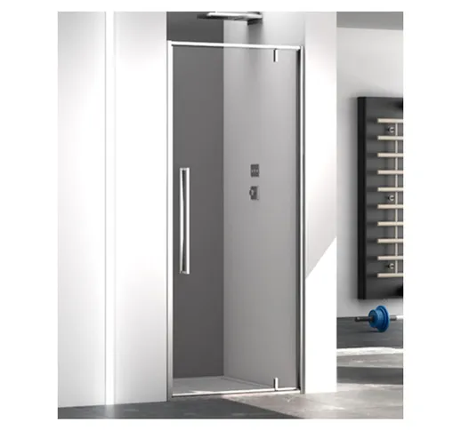 Porta doccia battente pivot 90 cm trasparente zen zepv - Megius