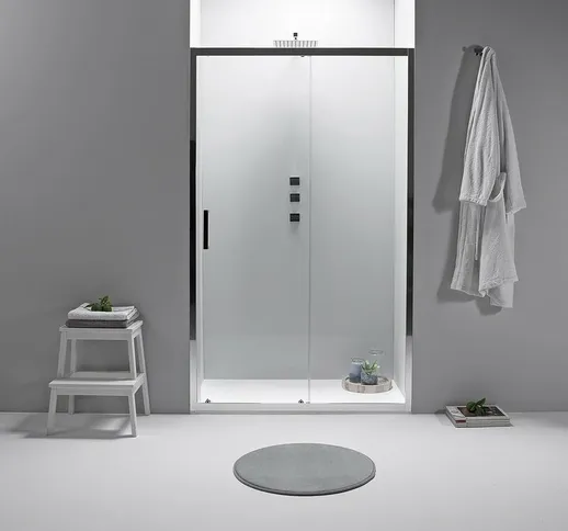 Porta doccia nicchia  150 cm scorrevole trasparente